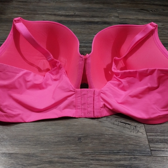 Torrid Curve 360 Back Smoothing Push Up T-shirt Bra 46ddd Hot Pink - Picture 5 of 8